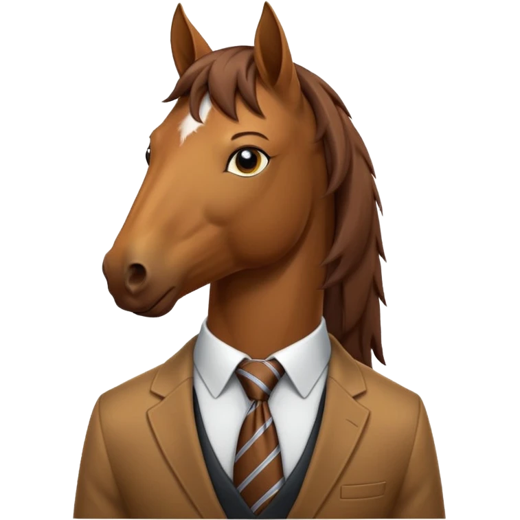 horse with tie emoji