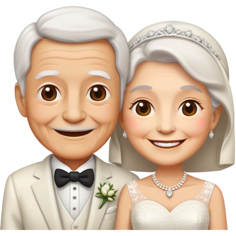 old couple wedding emoji emoji