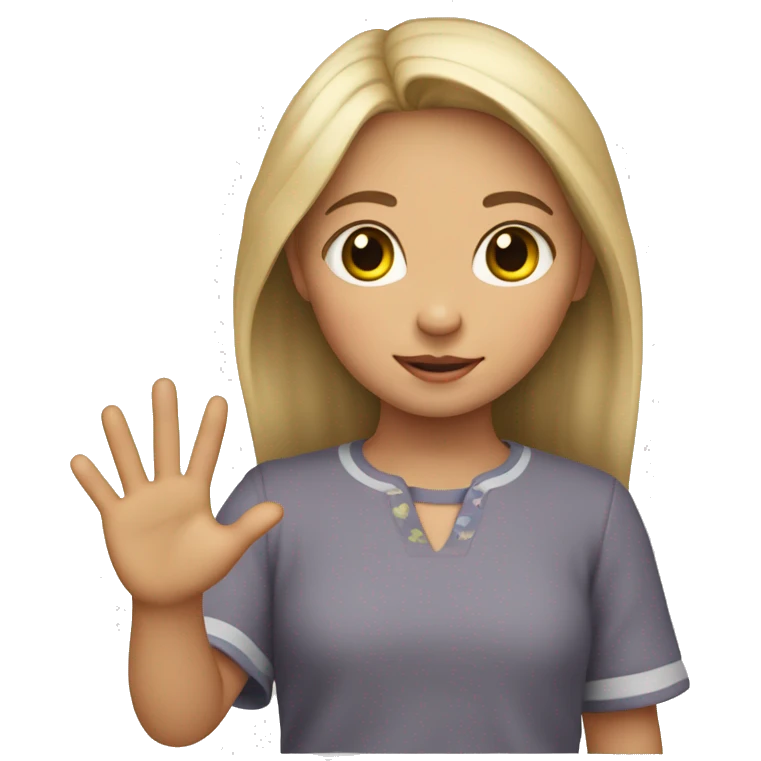Una niña con una cataleya en la mano emoji