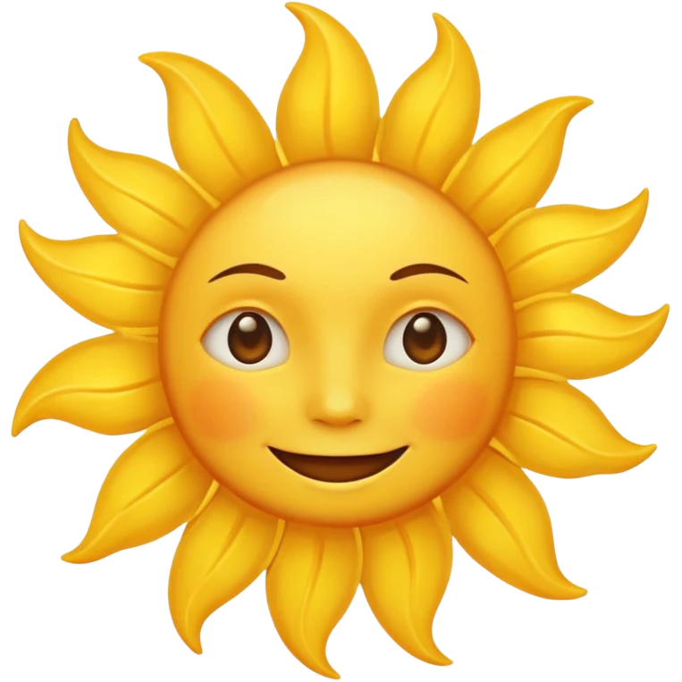 Sun with face emoji