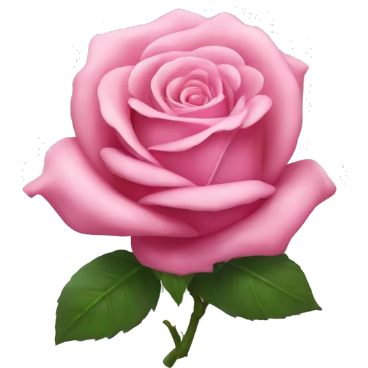 pink rose emoji