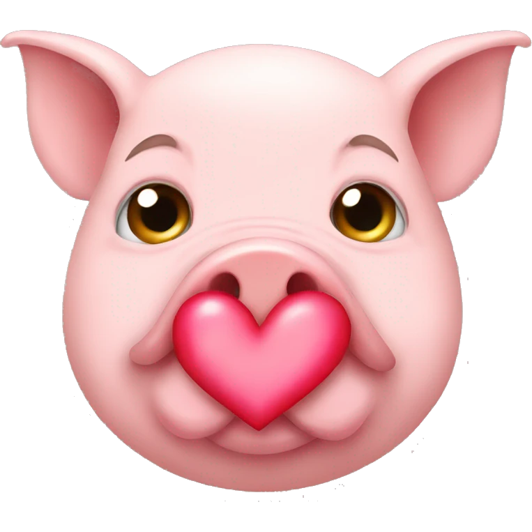 Pig with heart emoji