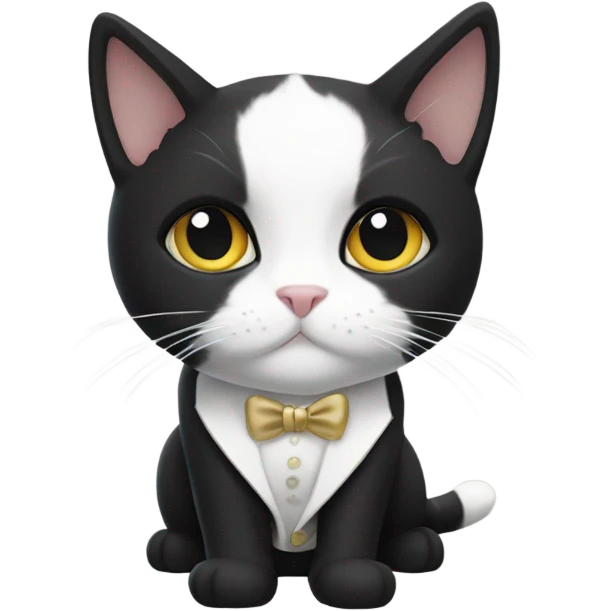 Tuxedo cat  emoji
