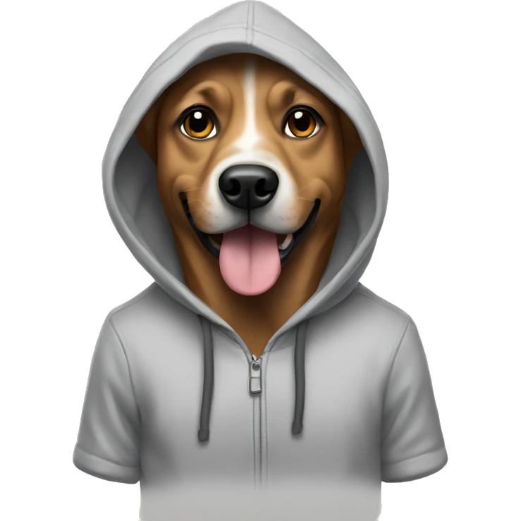 Dog with a hoodie  emoji