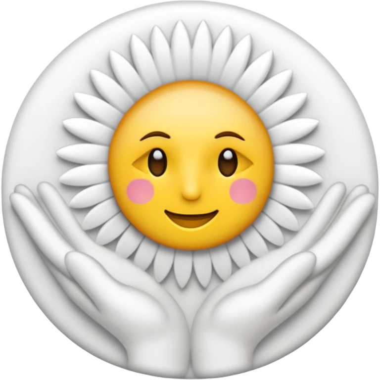 Quiero un emoji de la paz con una paloma blanca y un círculo emoji
