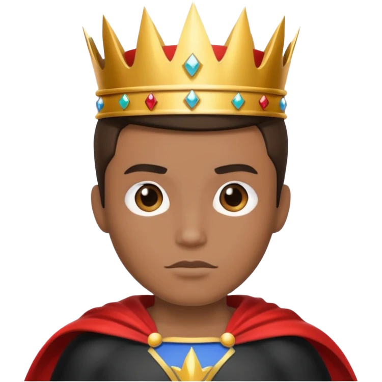 suuperhero with crown emoji