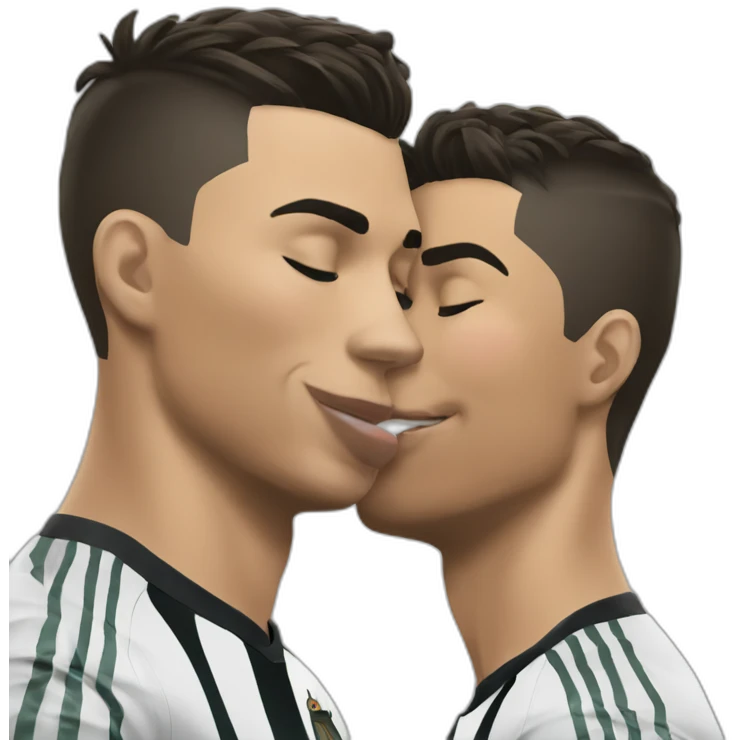Cristiano Ronaldo kiss emoji