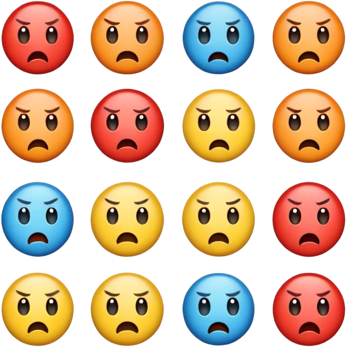 different emotion icon emoji
