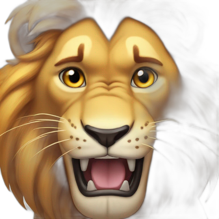angry simba emoji