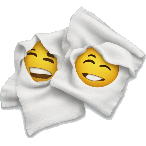 two cleaning rags emoji