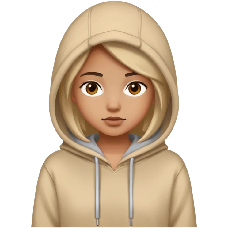 girl wearing hoodie emoji