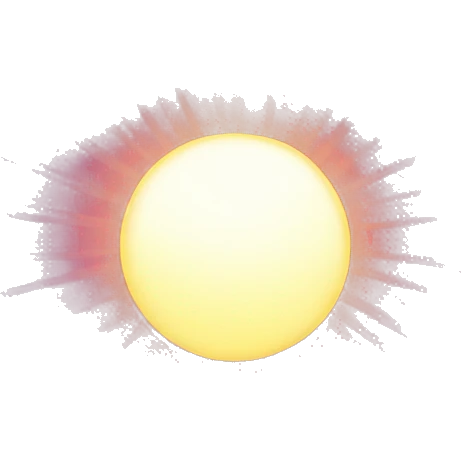 purple sun rays emoji
