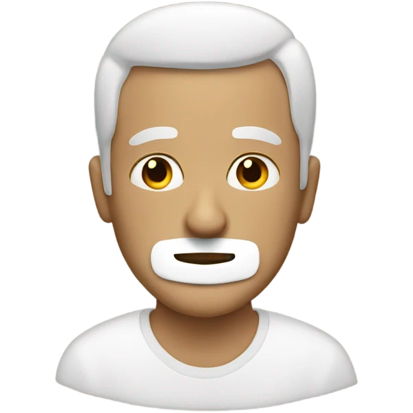 A dad with white mask emoji