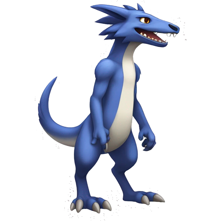 Cute Lombax-Sergal-Vernid-Fakemon full body  emoji