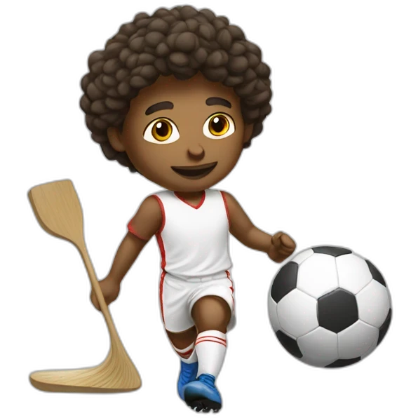 painter playing futbol emoji
