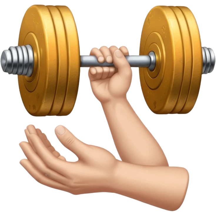 гиря в руке emoji