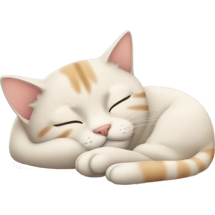 Cat sleeping emoji
