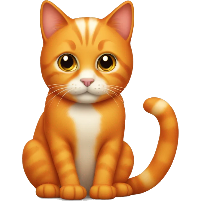 Orange cat with marmalade emoji