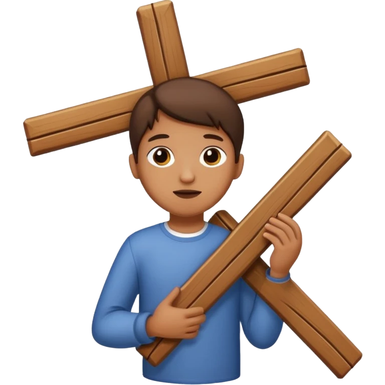 Carrying your cross emoji