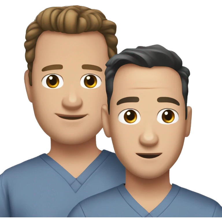 george o'malley and alex karev from grey's anatomy emoji
