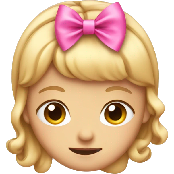 Pink bow emoji