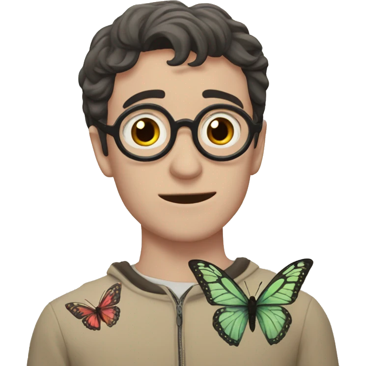 Harry Potter con mariposas  emoji