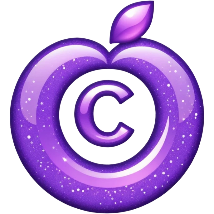 symbol glitter purple $ emoji