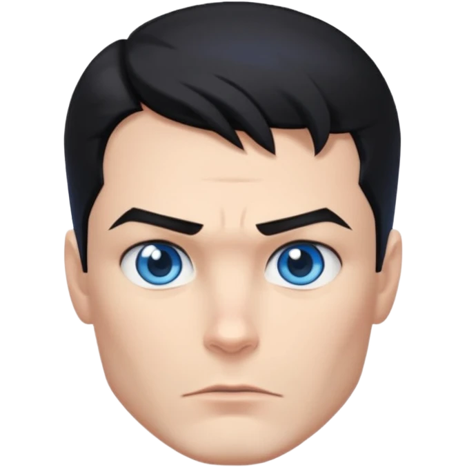 superman character face only younger emoji