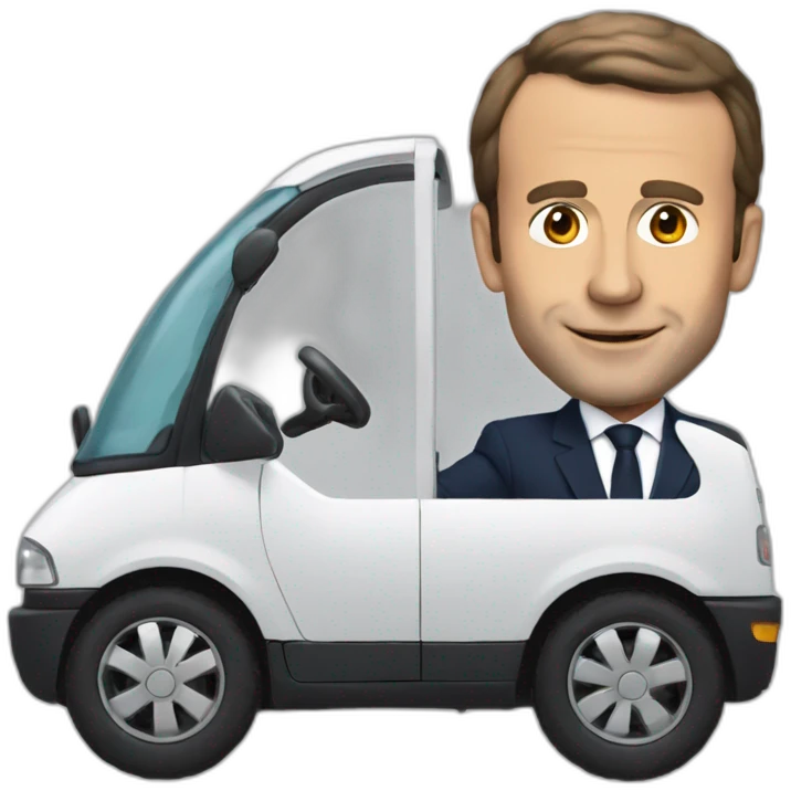 Macron en mobilette emoji