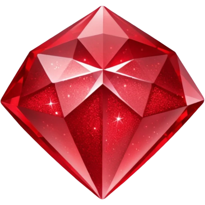 red glitter crystal emoji