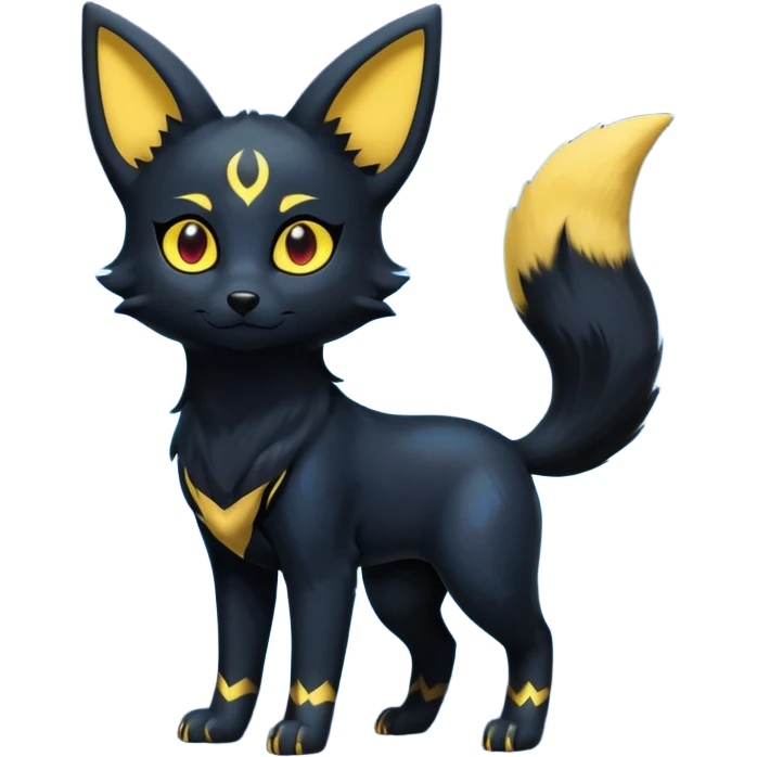 Lunar Nebula Umbreon-Litten full body emoji