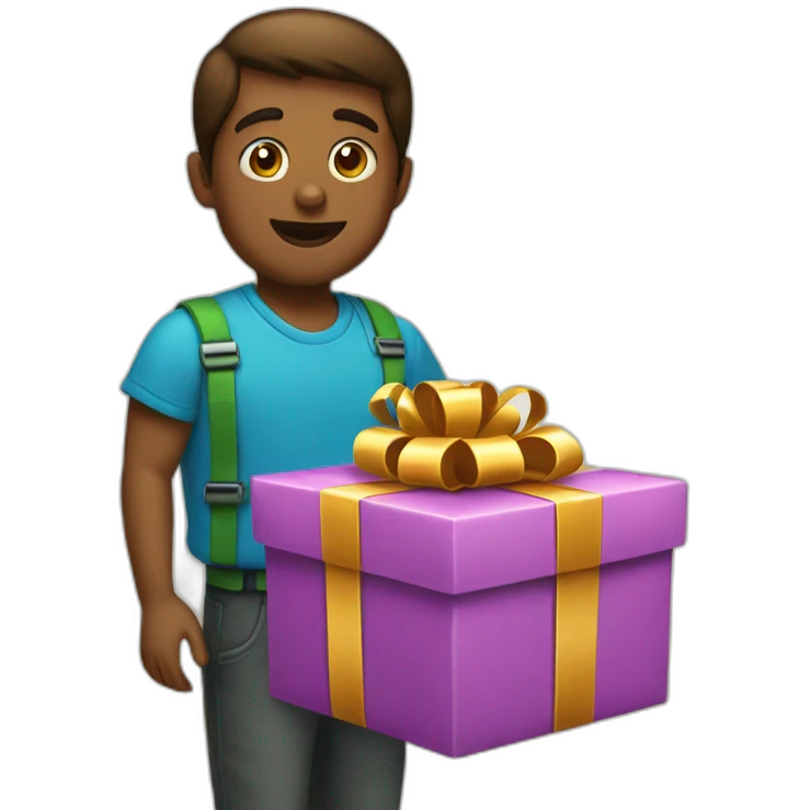 one big and one small present emoji