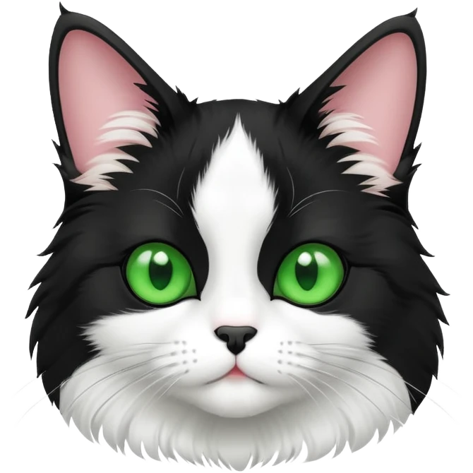 Tuxedo cat emoji