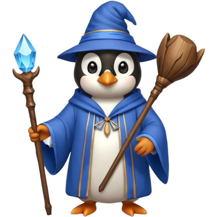 Penguin Wizard emoji