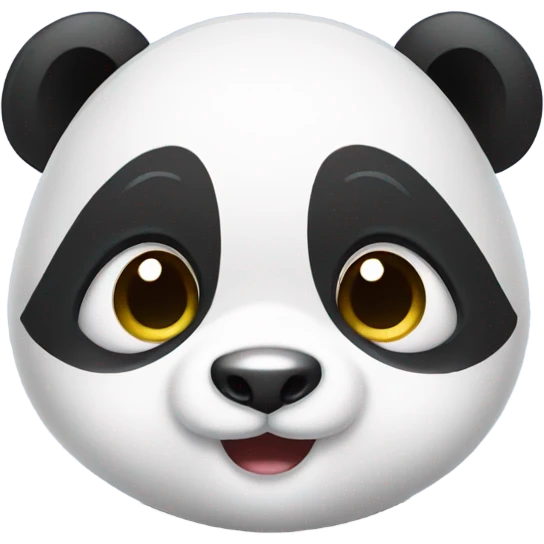Baby panda with big round eyes  emoji