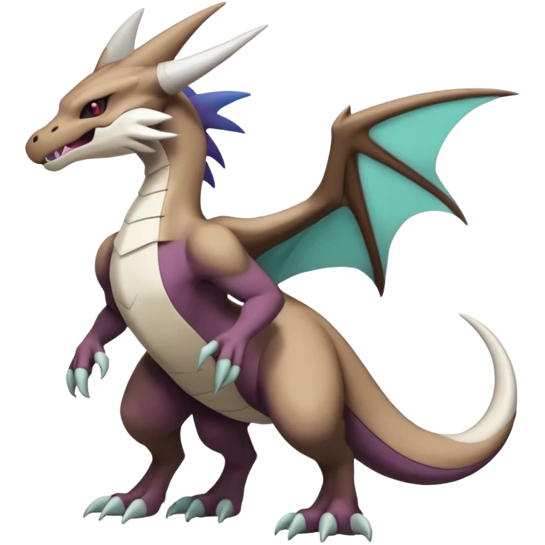 Noivern-Marowak-Lugia-Fakémon-hybrid-creature (full body)  emoji