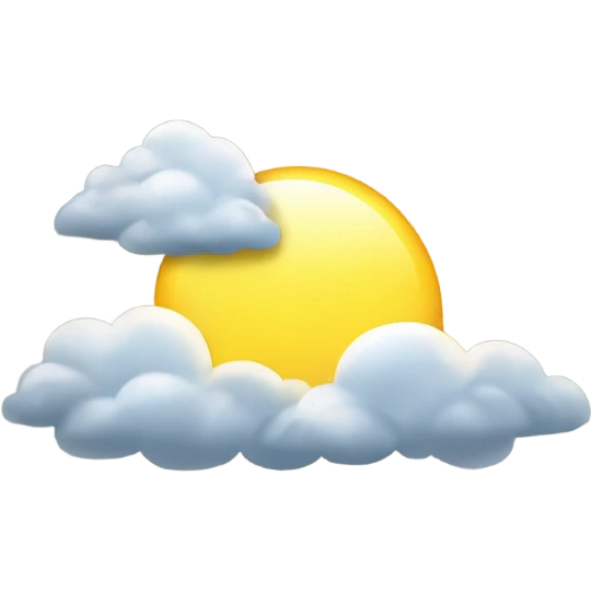Morning sunlight breaking through the clouds emoji
