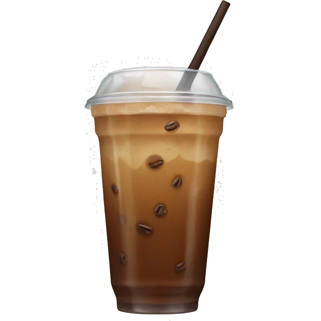 Iced coffee emoji