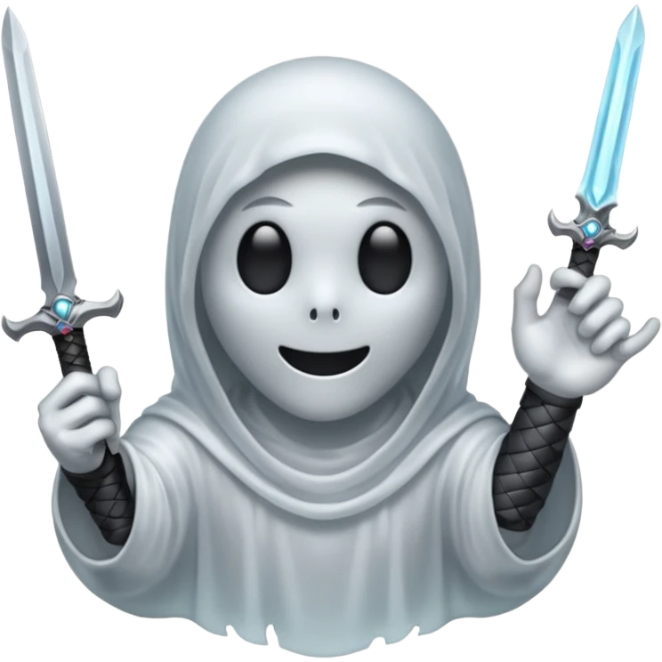 Manos de Emoji de fantasma como si agarrara un arma  emoji