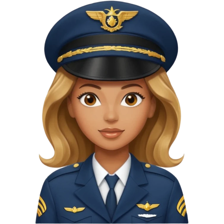 Beyonce as a pilot emoji