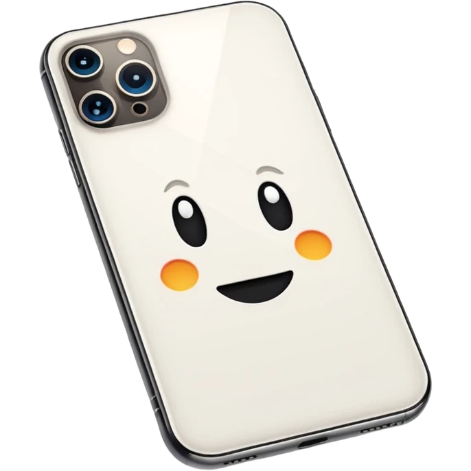 white iphone 15 pro max  emoji