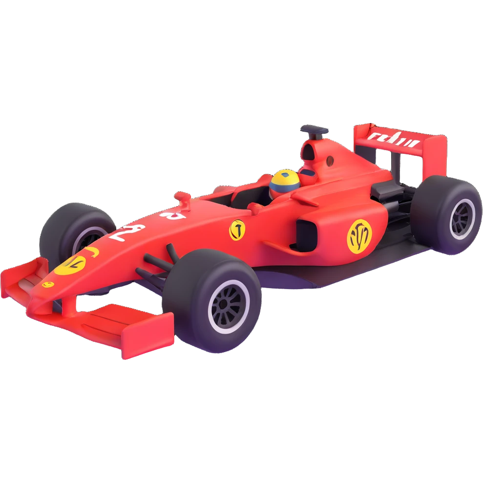 F1 racing car emoji