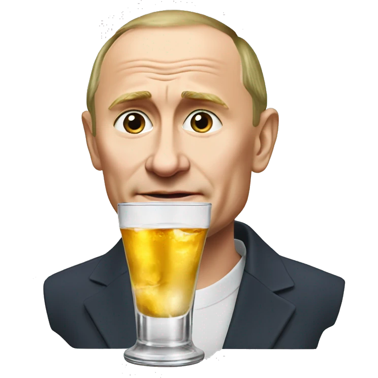 Putin drink vodka   emoji