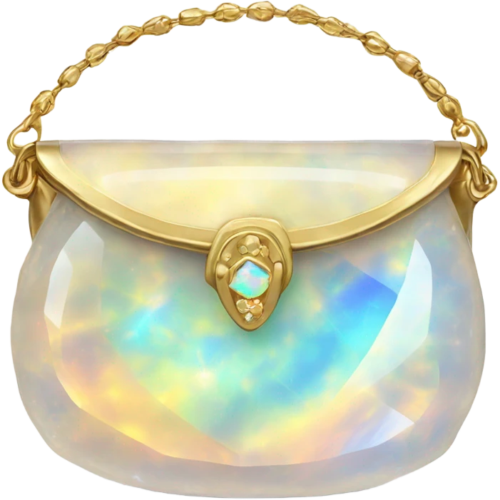 opal Crystal gemstone purse emoji