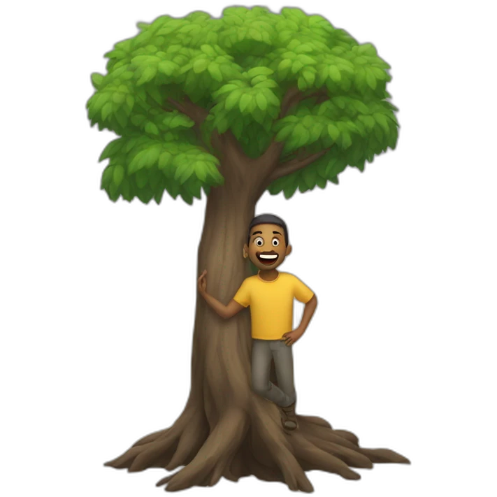 podando un arbol emoji