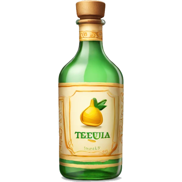 A bottle of tequila emoji