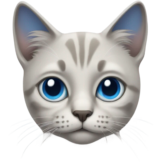 cat with eyes blues emoji