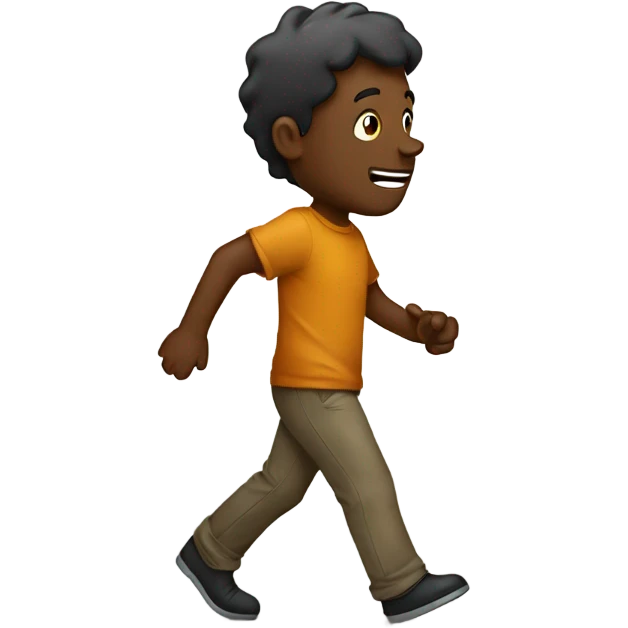 Walking towards hole emoji