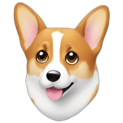 Corgi spying on me  emoji