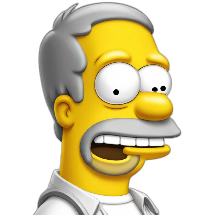 Homer simpson happy emoji